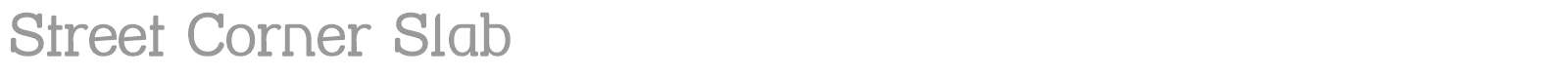 Street Corner font preview